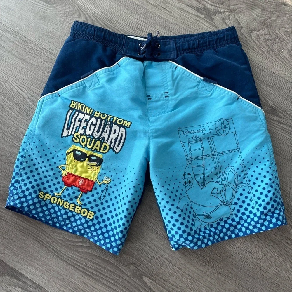 Y2K SpongeBob SquarePants swim trunks